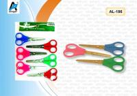 Ножницы ALINGAR 10.5см пласт.ручки, с линейкой