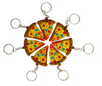 Брелок резиновый Пицца