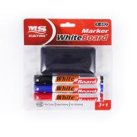 Набор маркеров для доски 3цв круглые + стиратель