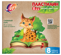 Пластилин ЛУЧ "ZOO" 8 цветов